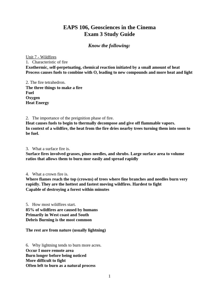 Exam 3 Study Guide | PDF