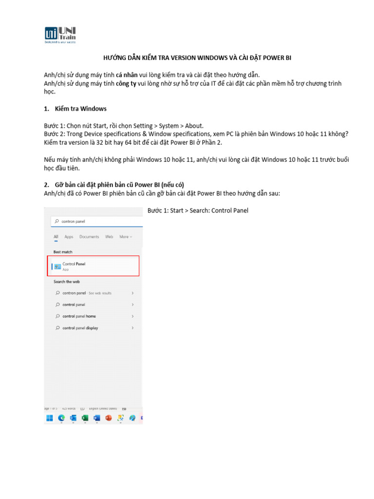 Huong Dan Cai Dat Power BI | PDF