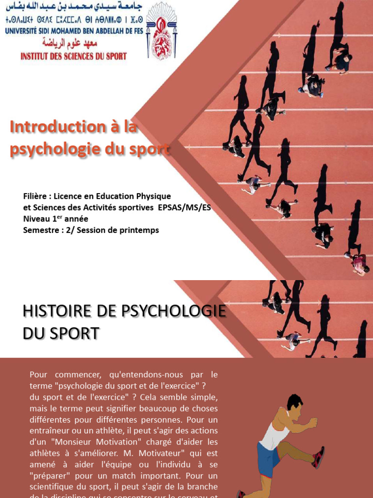 Introduction Ã la psychologie du sport | PDF