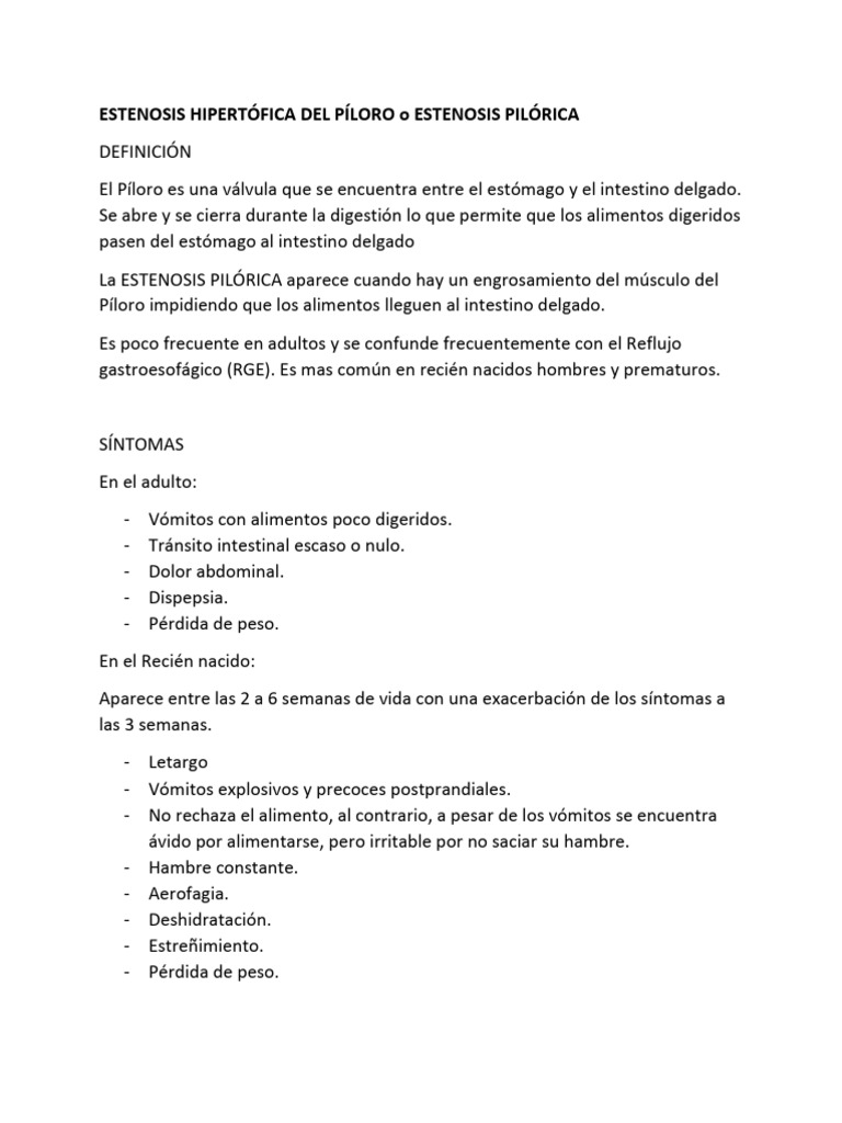 5-Estenosis Pilorica | PDF