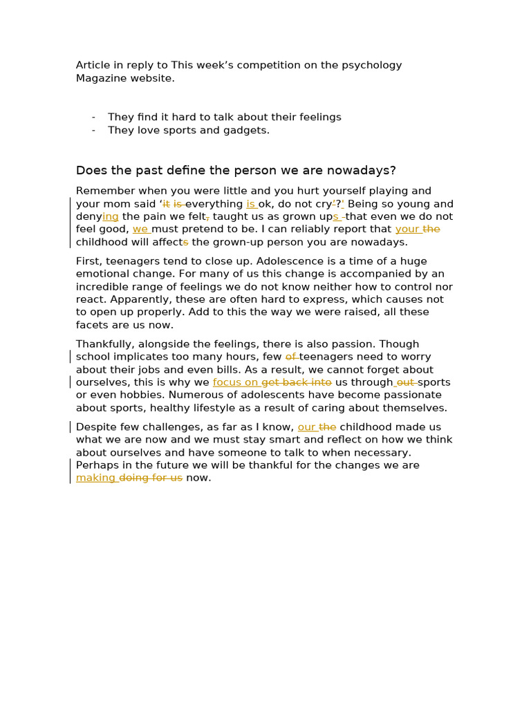 Article. Psychology | PDF
