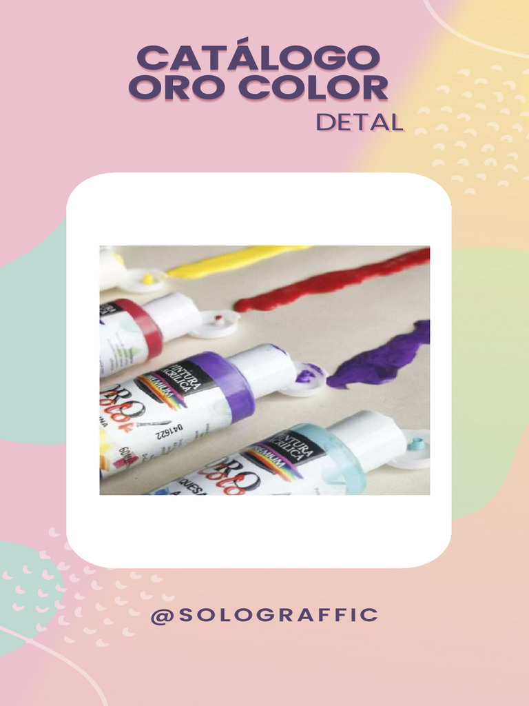 Catálogo Pinturas Oro Color Detal | PDF