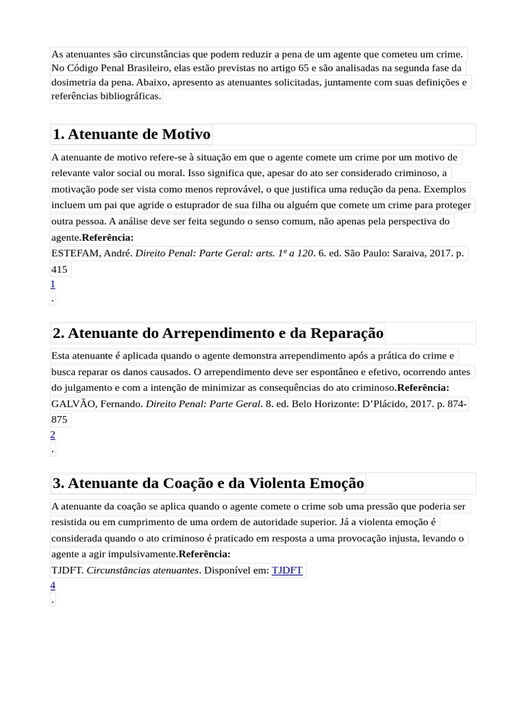 Atenuantes | PDF