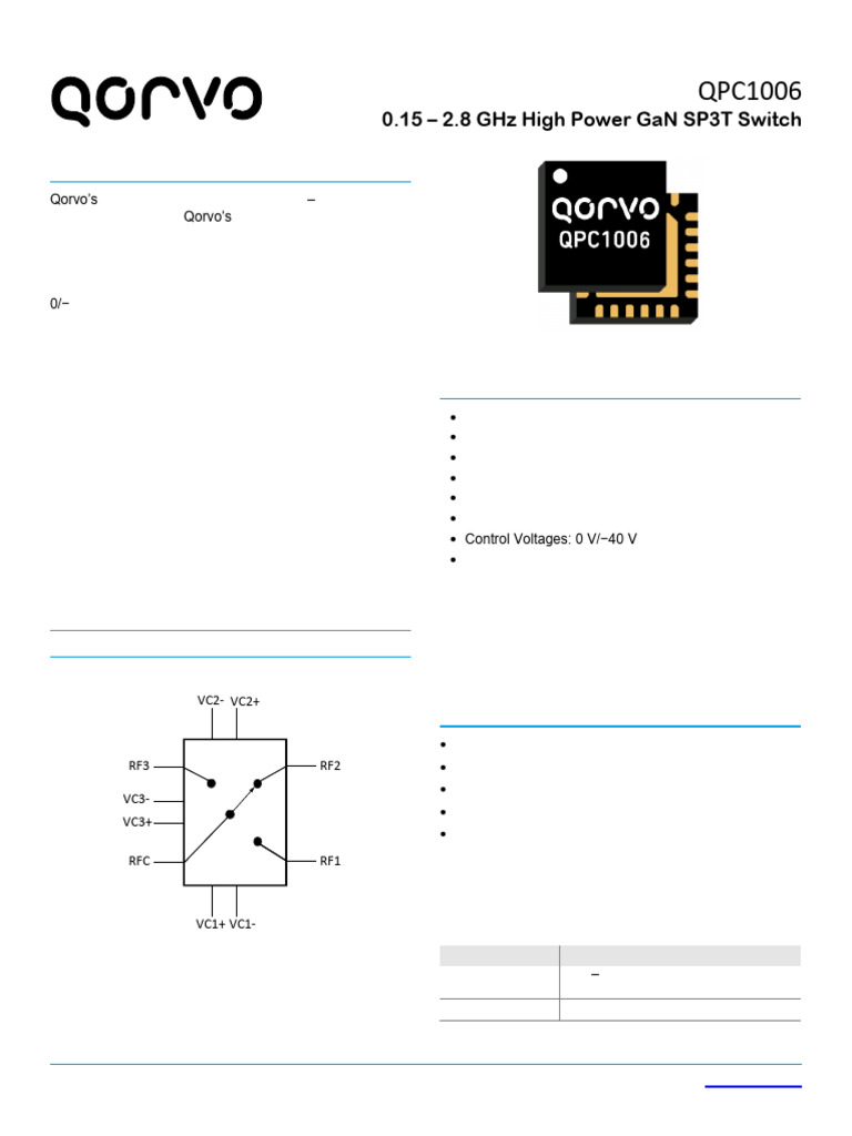 QPC1006 Data Sheet | PDF