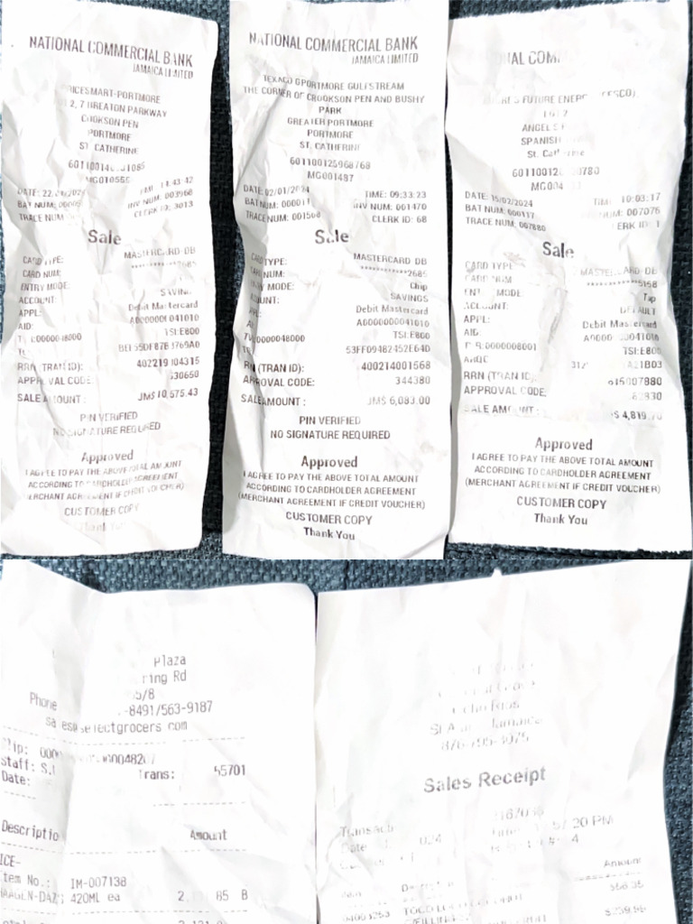 Receipts 3 PDF