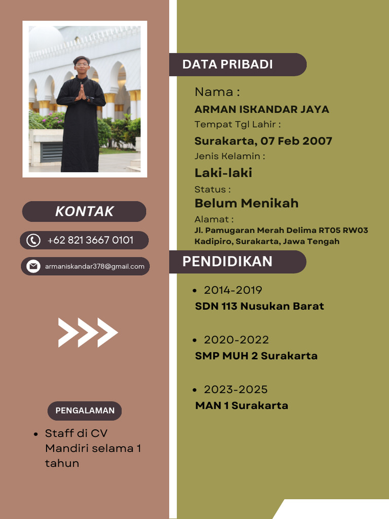 CV Damar 1 | PDF