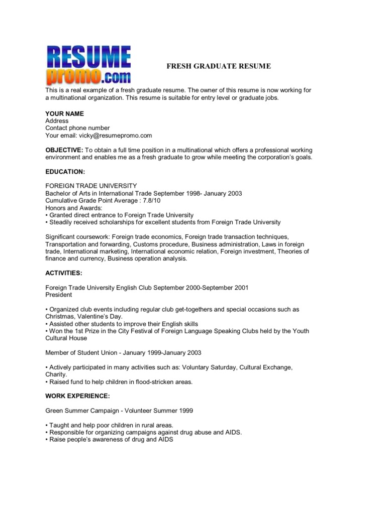 Resume Sample Resume For Fresh Graduate Civil Engineering fresh graduate resume