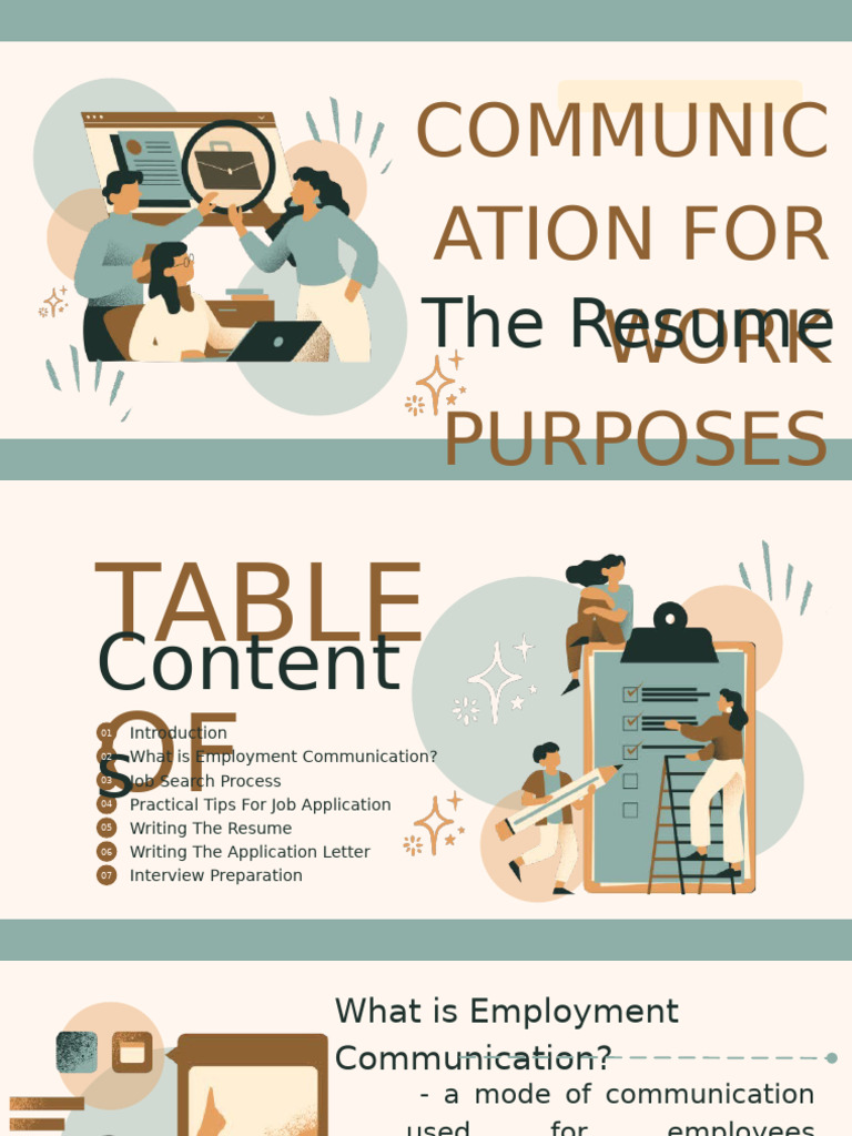 Communication For Work Purposes | PDF | Résumé | Organizational Behavior