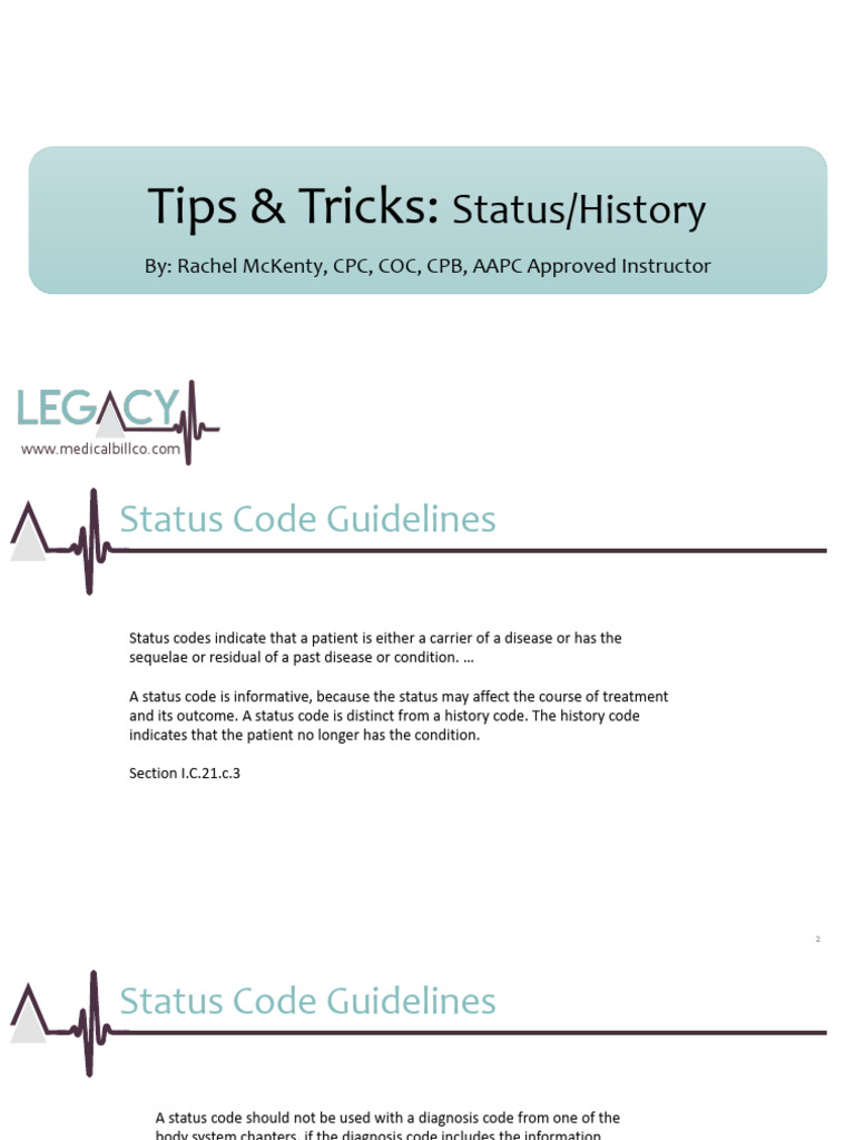 Tip Sheet Status History Attention To | PDF