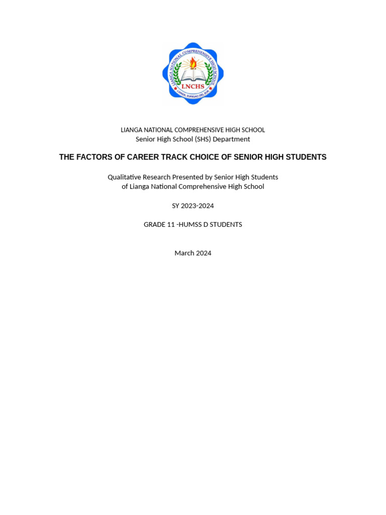 Grade 11 Humss D Research 1 | PDF