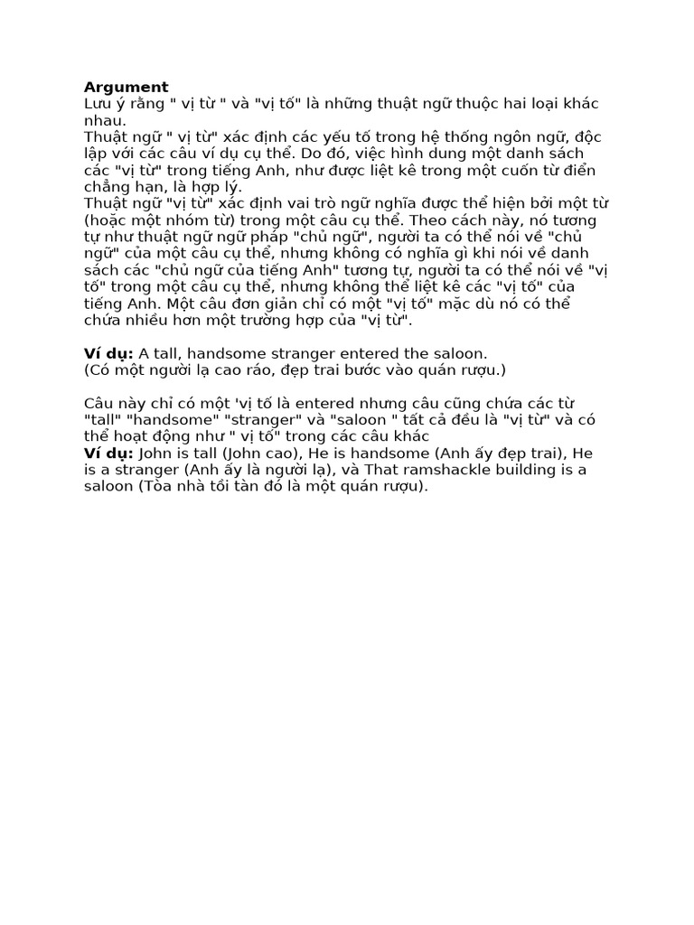 Argument | PDF