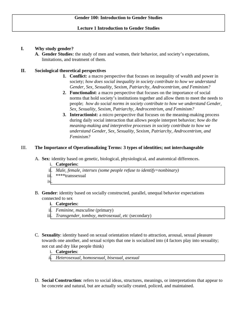 Exam 1 Lecture Notes | PDF