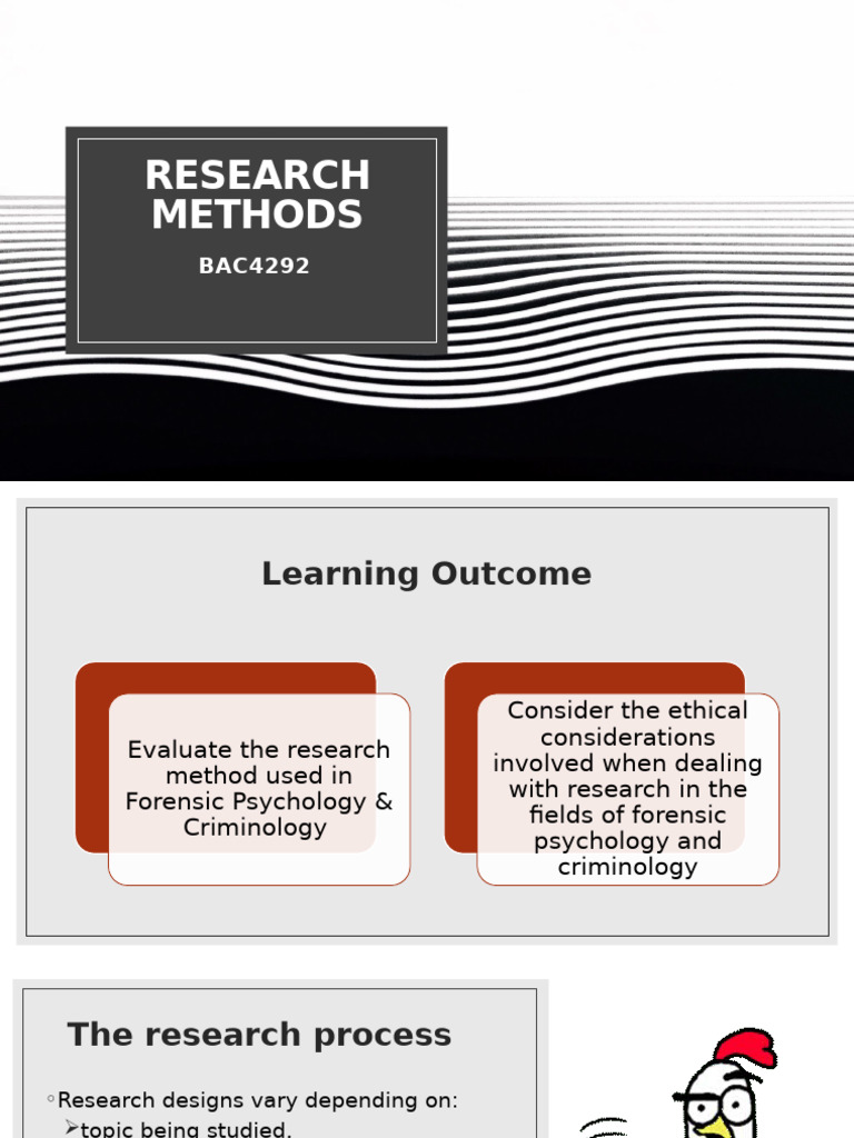 Topic 5 Research Methods in Criminology and Forensic Psychology | PDF