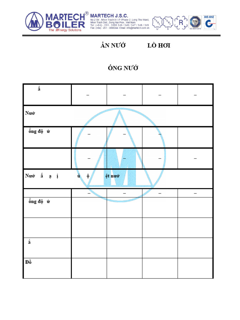 WATER STANDARD FOR BOILER WATER TUBE_Rv 01 PDF