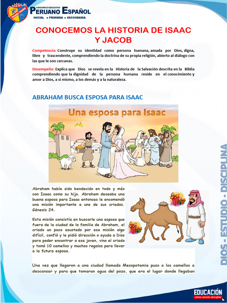 Ficha Isaac y Jacob | PDF | Religion & Spirituality