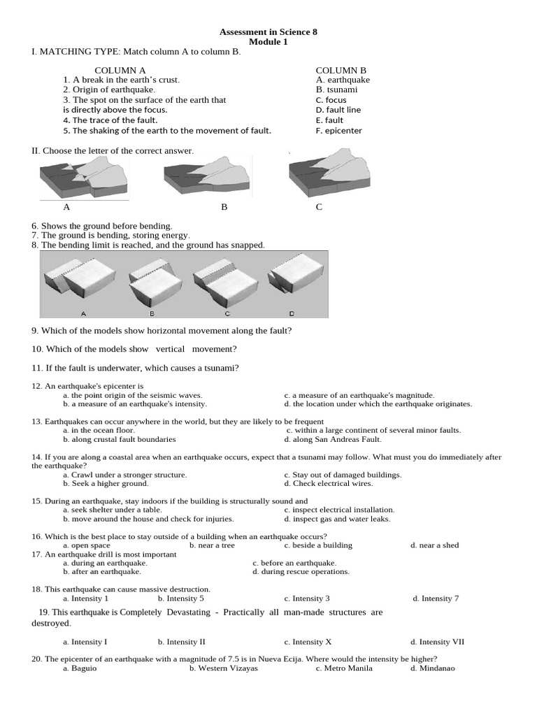 Assessment in Science 8 Q2 | PDF