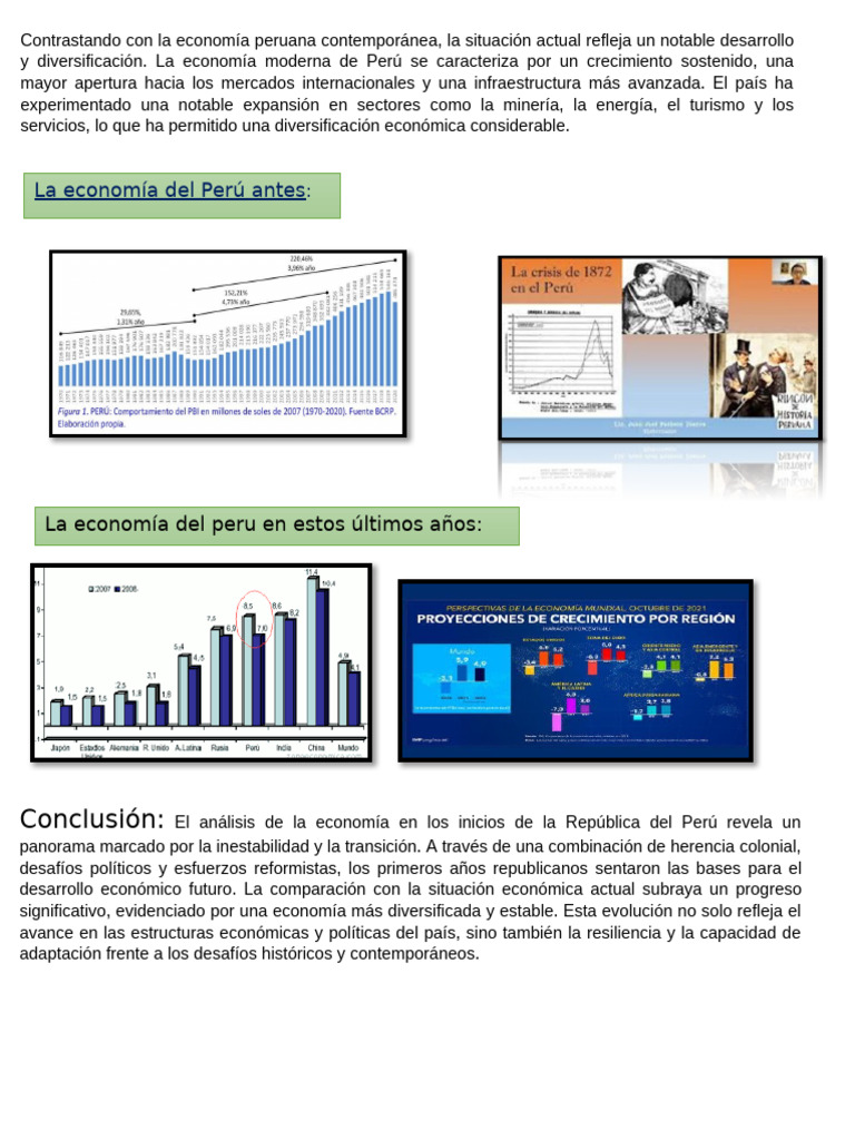 La Economía Del Perú Antes: Conclusión | PDF