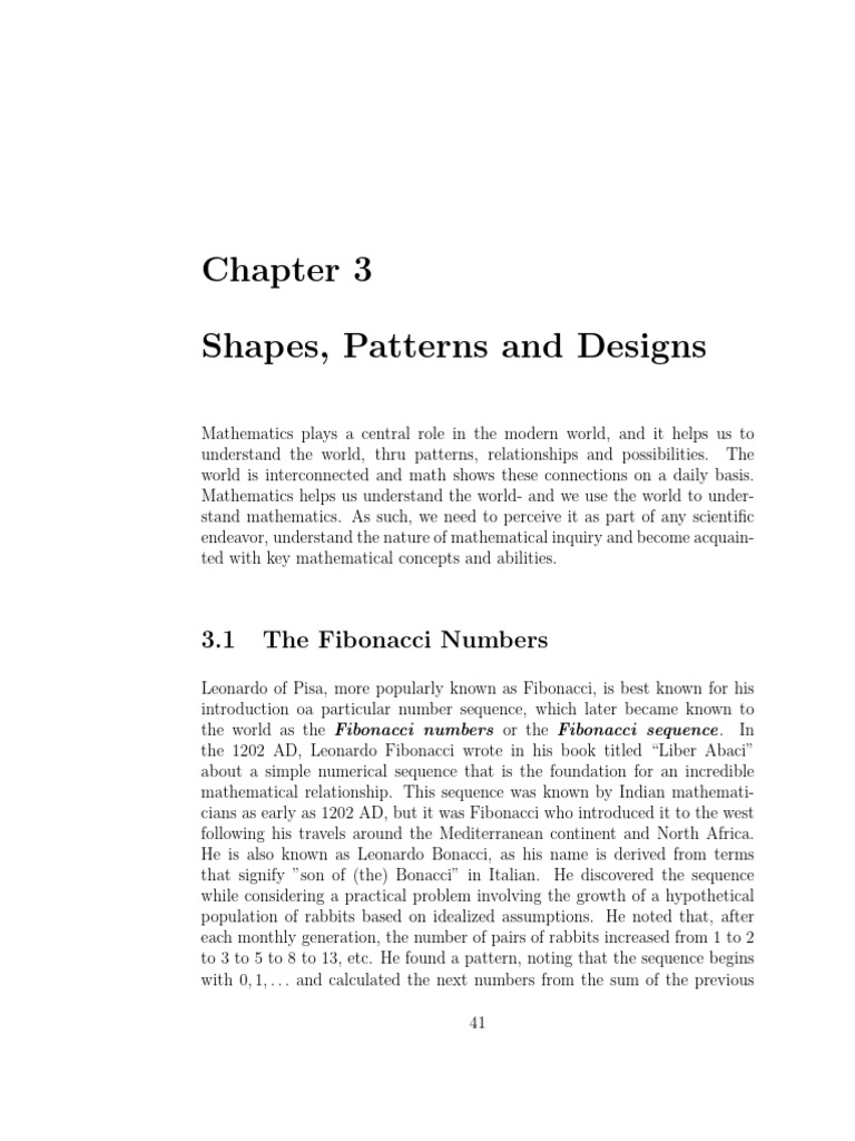 5 shapes patterns and designs pdf