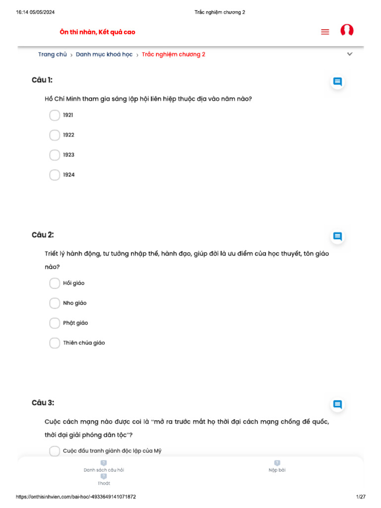TN Chương 2 | PDF