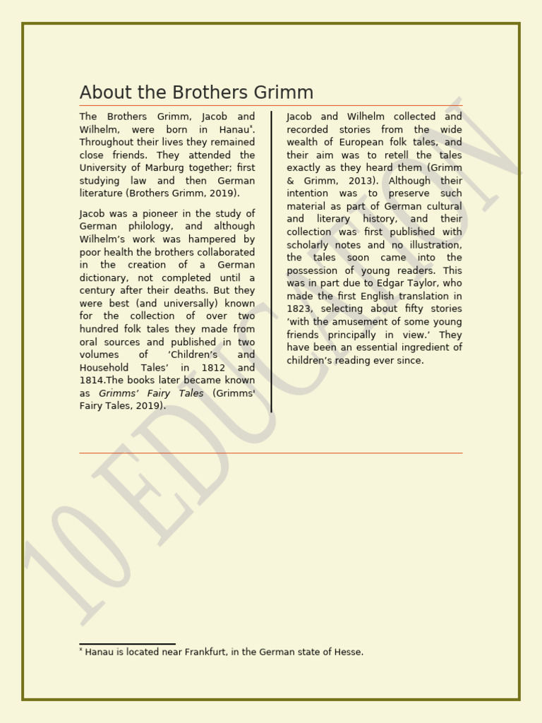 Golden Bird | PDF | Brothers Grimm | General Fiction