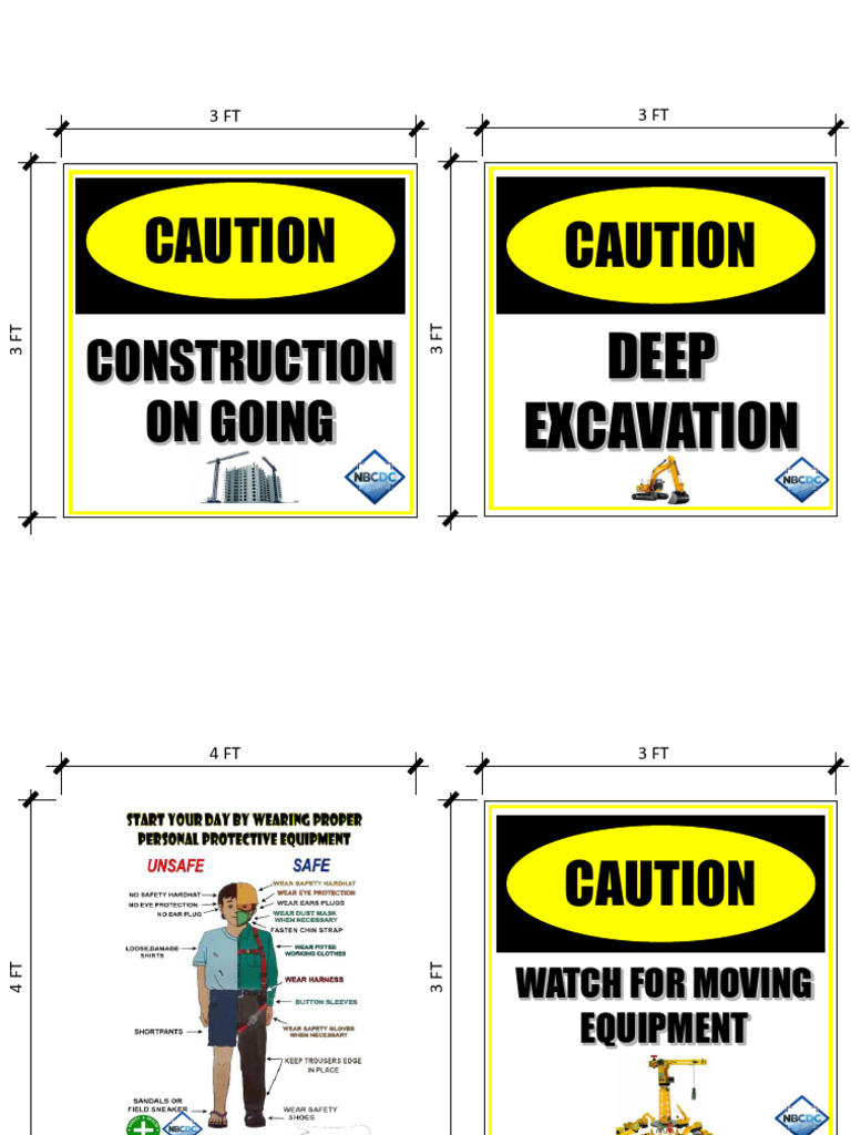 2024 Feb19 HSE SIGNAGES | PDF