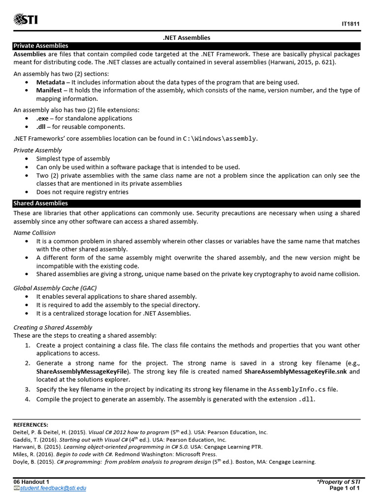 Assemblies | PDF