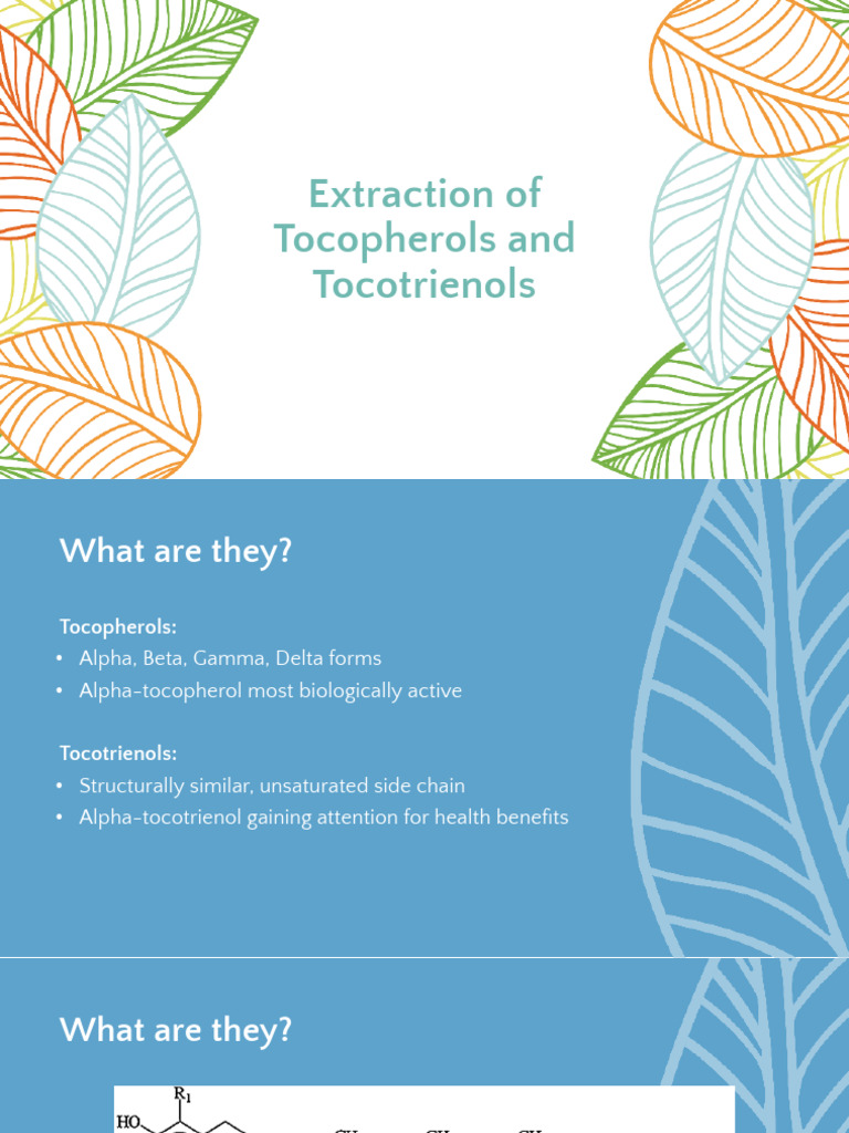 Extraction of Tocopherols and Tocotrienols | PDF
