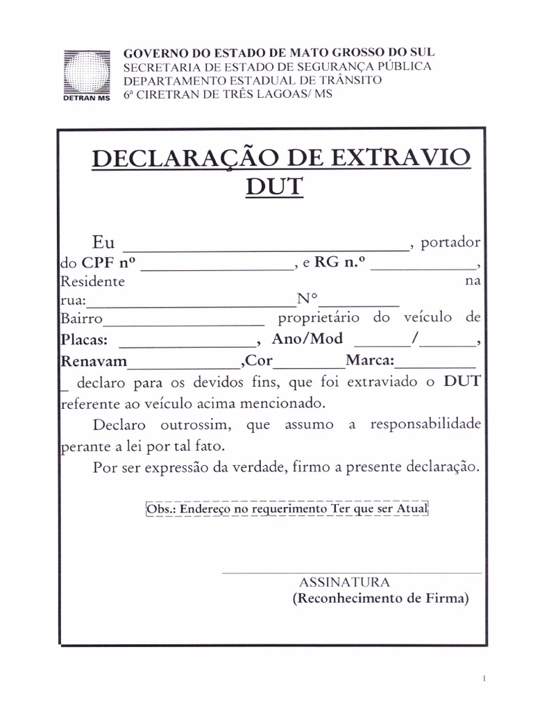 Extravio Dut | PDF