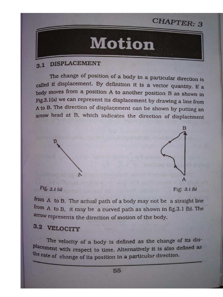 Chapter 3 Sindh Board Physics Class 11th | PDF