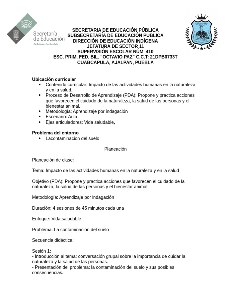 Plan Saberes y Pensamiento Critico | PDF