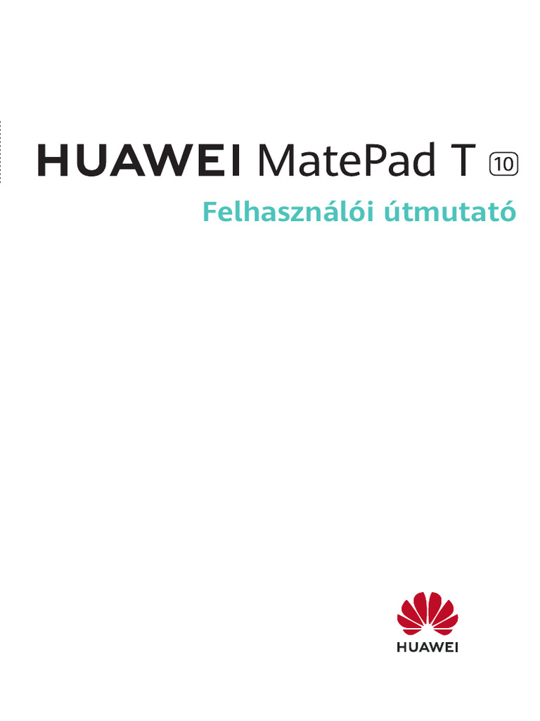 Huawei Matepad T 10 Felhasználói útmutató Agr L09 W09 Emui10 1 01 Hu