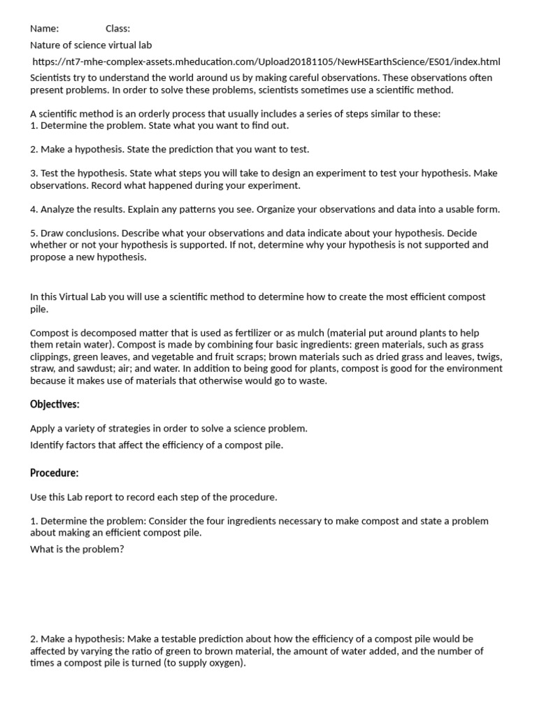 Objectives | PDF