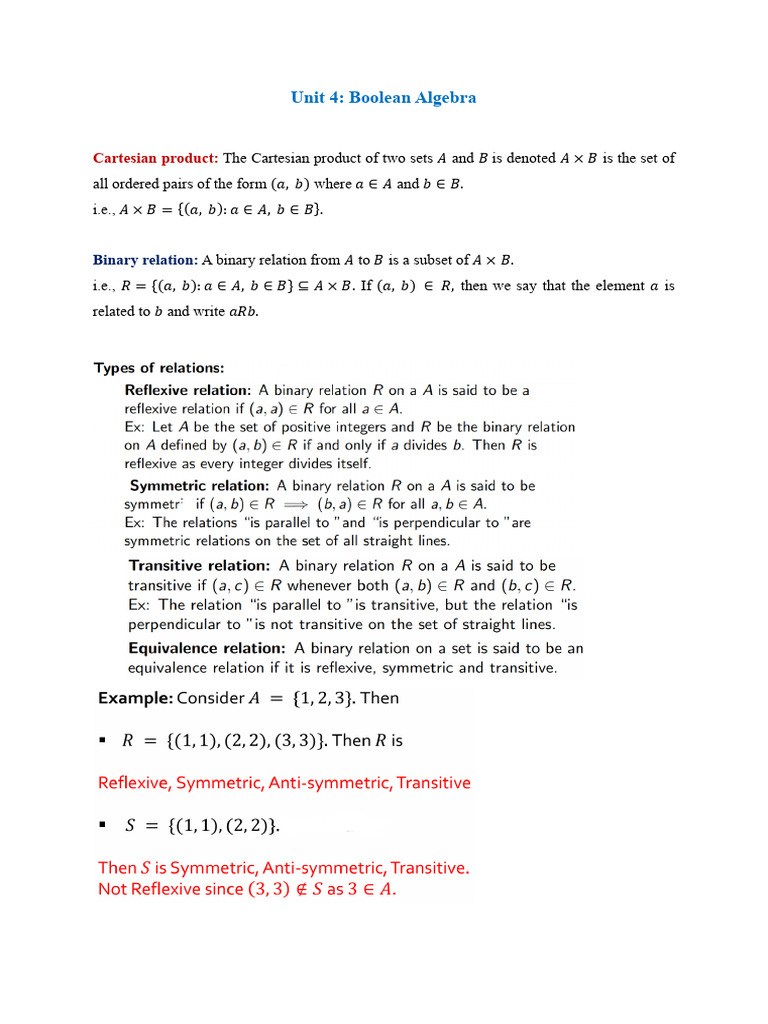 Unit 4 (Lattice Theory) | PDF