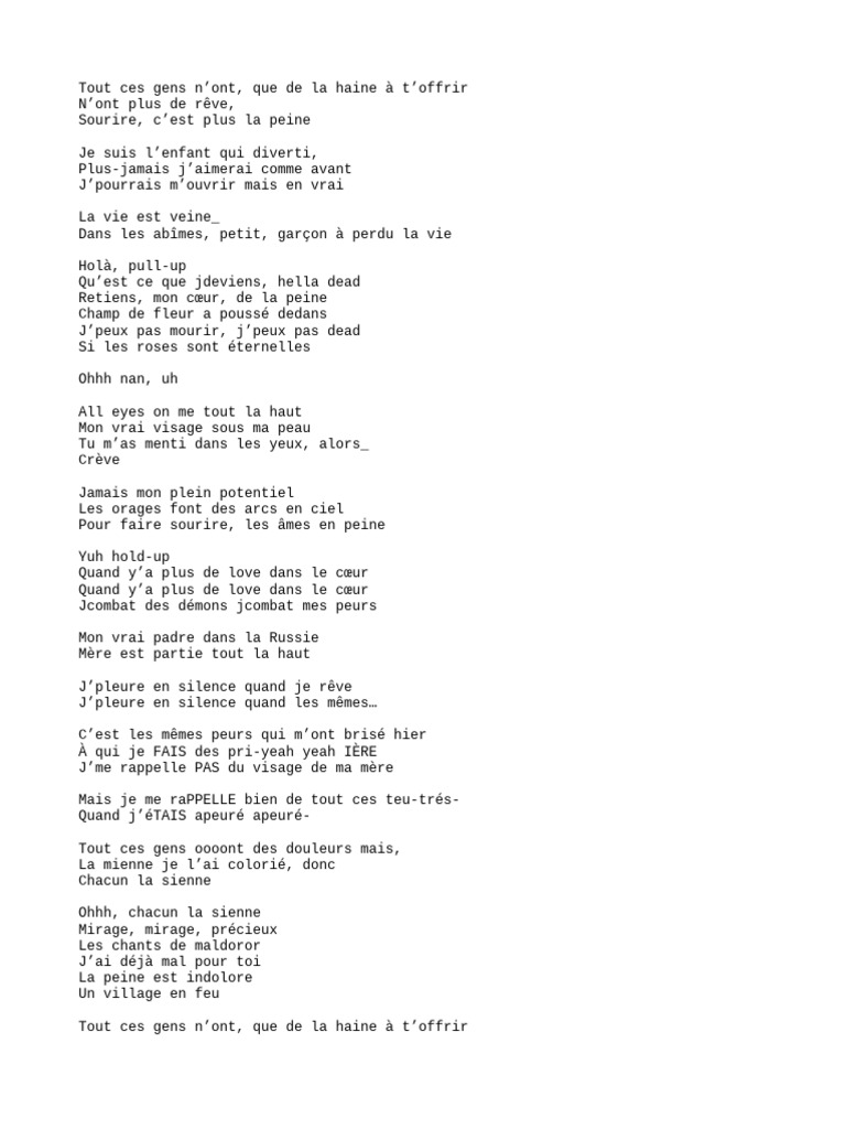 Queen Rilès Paroles , Paroles Big Trouble par Rilès – MDEF