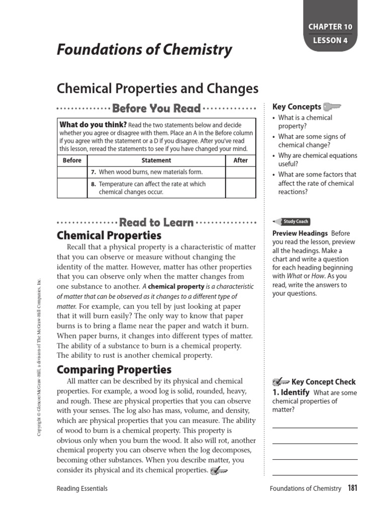 Kami Export - C10 - L4 - RC - Chemical Properties and Changes | PDF