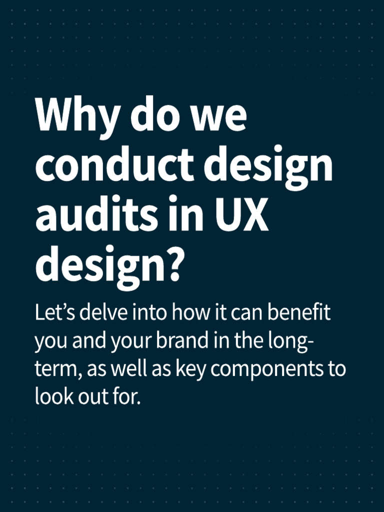 Design Audits in UX Design | PDF