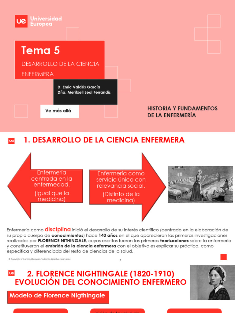 Tema 5. Desarrollo de La Ciencia Enfermera | PDF