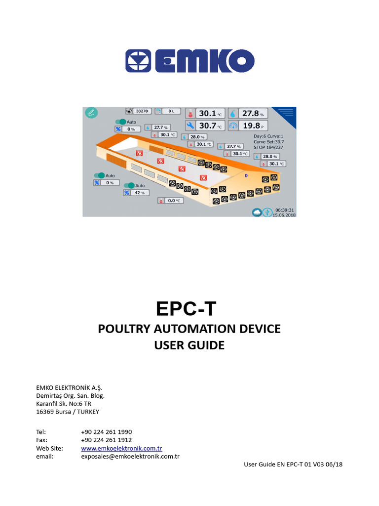 Poultry House Controllers EN EPC-T 01 V04 | PDF | User Interface ...