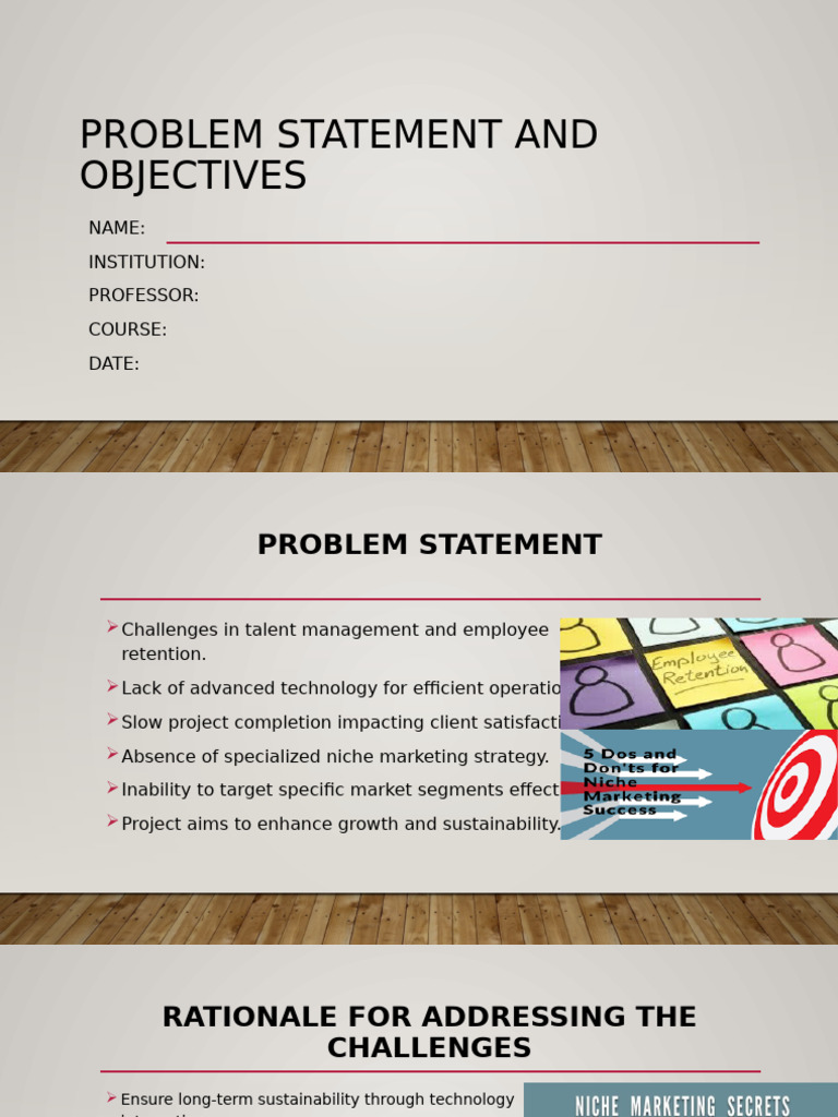 Problem Statement and Objectives | PDF