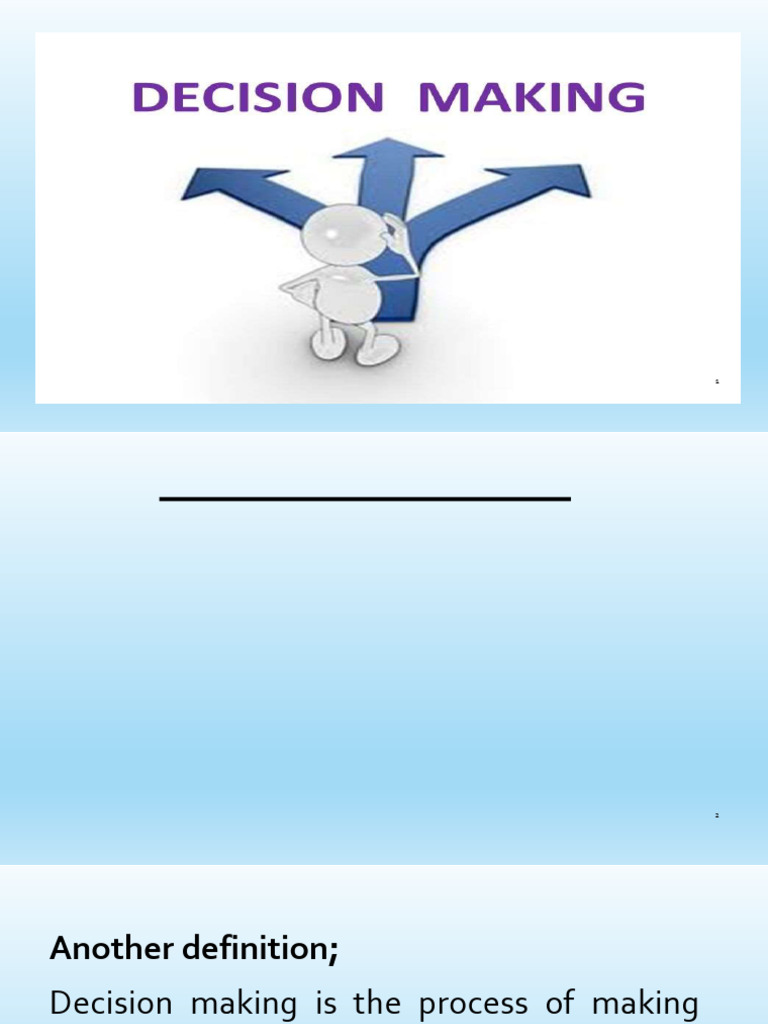 Presentation Decision Making | PDF