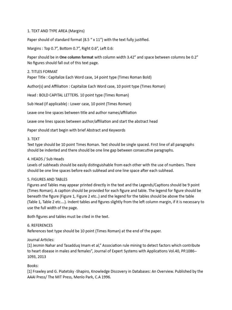 Document Formatting Guidelines | PDF | Times New Roman | Paragraph