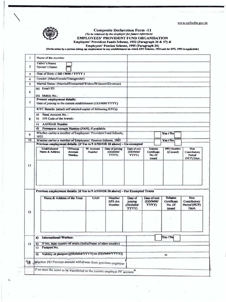 Form 11 - New | PDF
