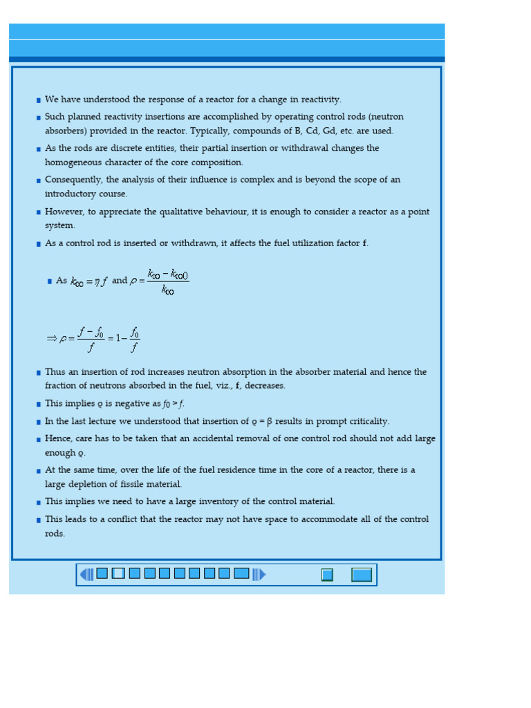 Nuclear Reactor Control Basics | PDF | Nuclear Reactor | Teaching ...
