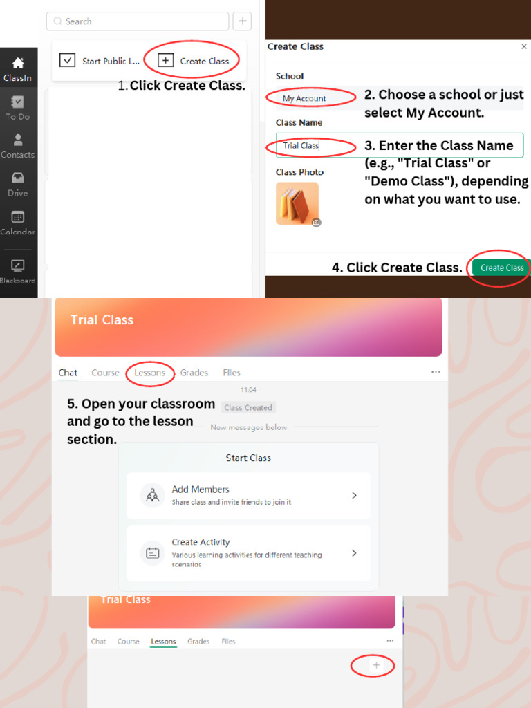How To Create A Class On ClassIn | PDF