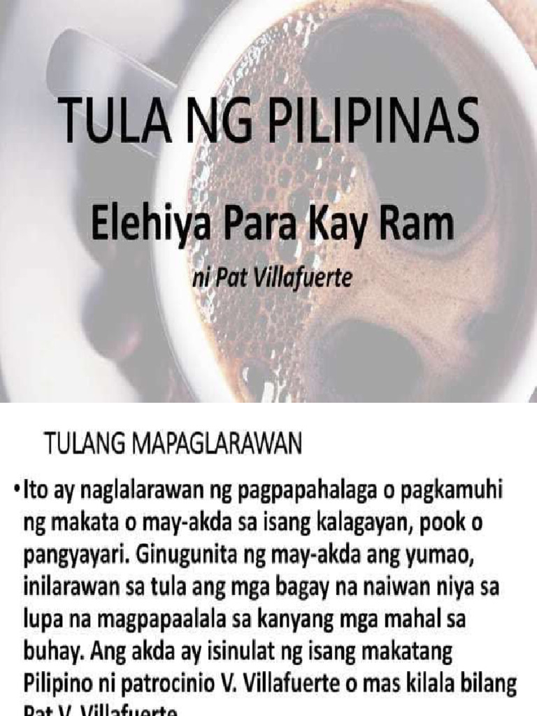 Elehiya Para Kay Ram | PDF