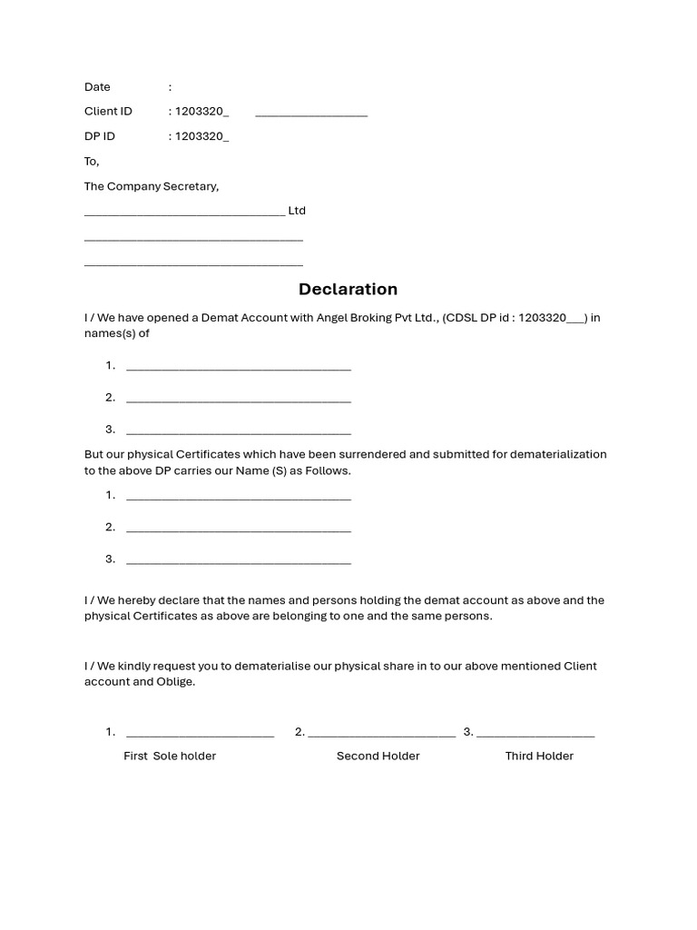 Declaration | PDF