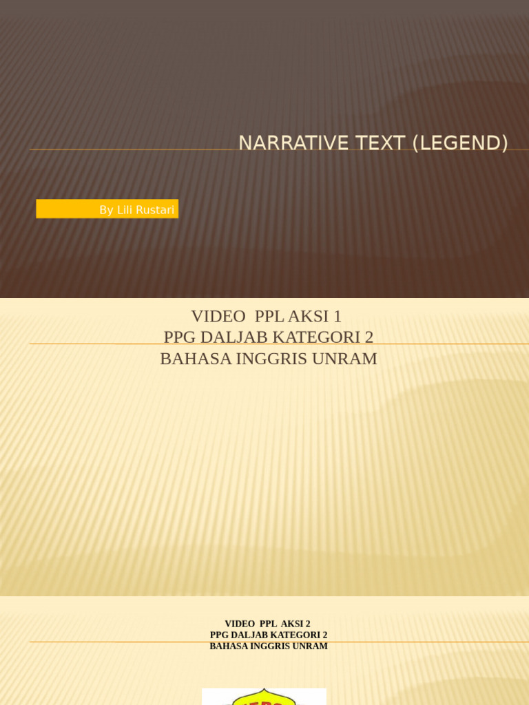 Narrative Text PowerPoint Presentation | PDF