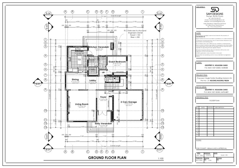 01 Ground Floor Plan | PDF