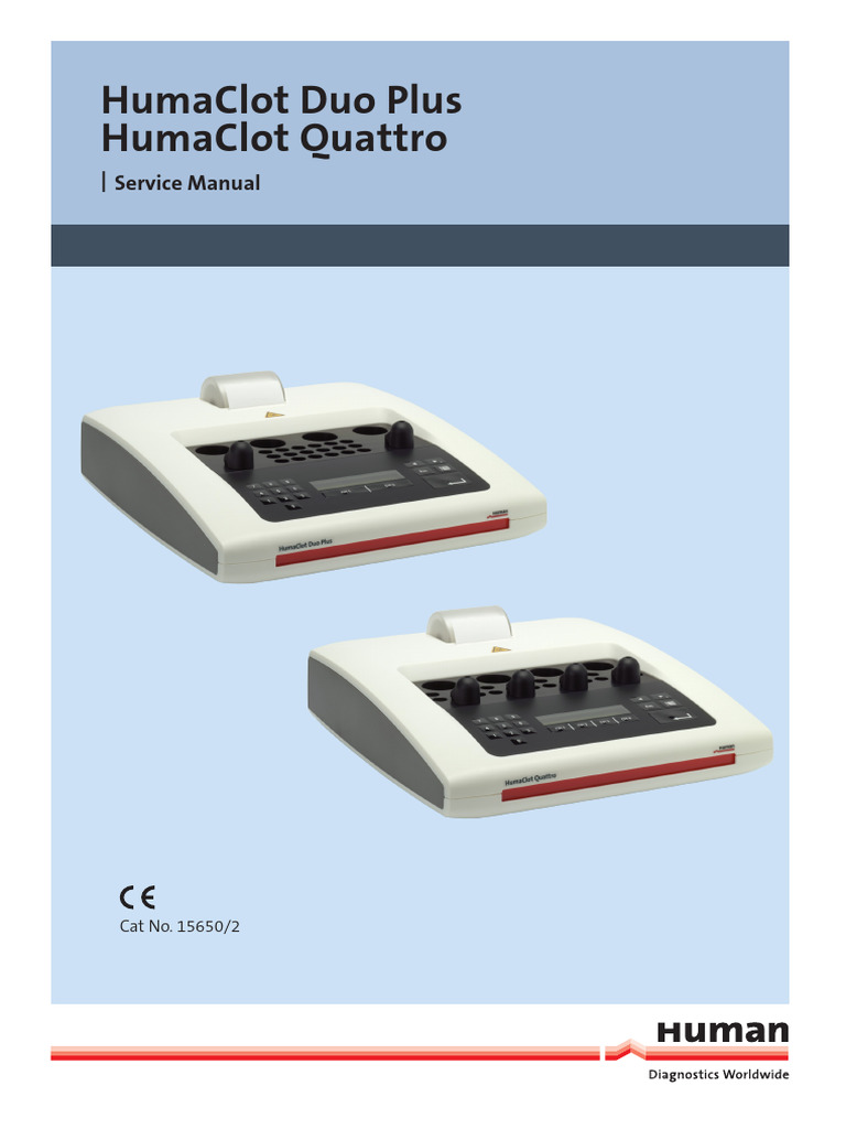 HumaClot User Manual | PDF
