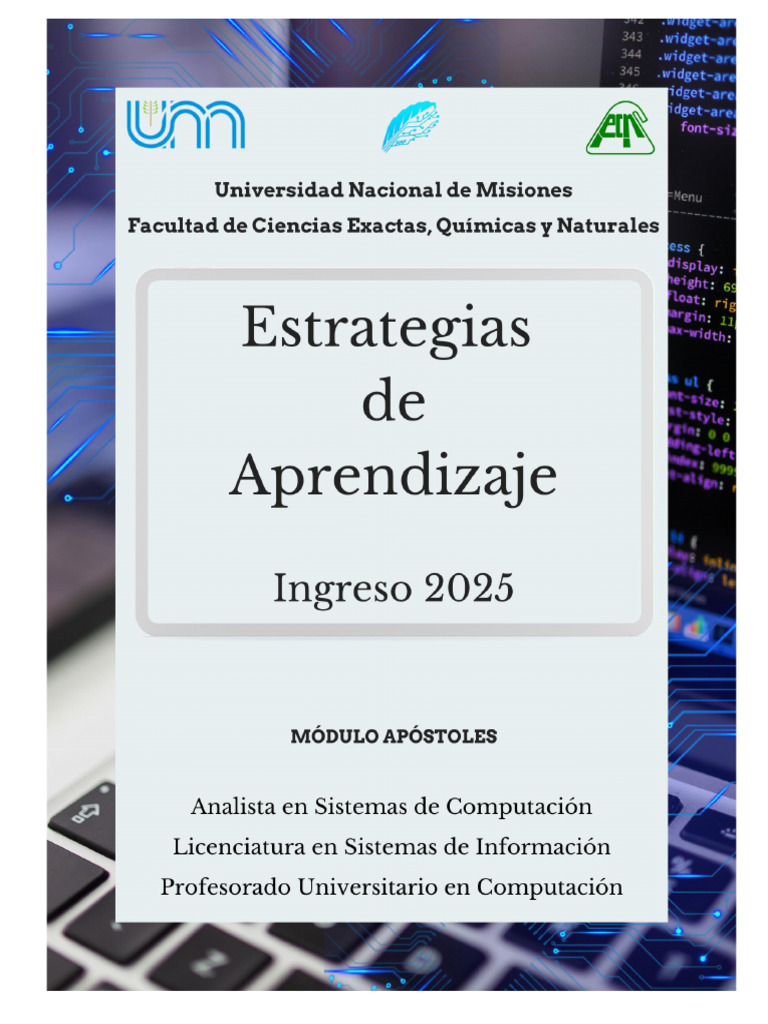 Estrategias de Aprendizaje Ingreso 2025 | PDF
